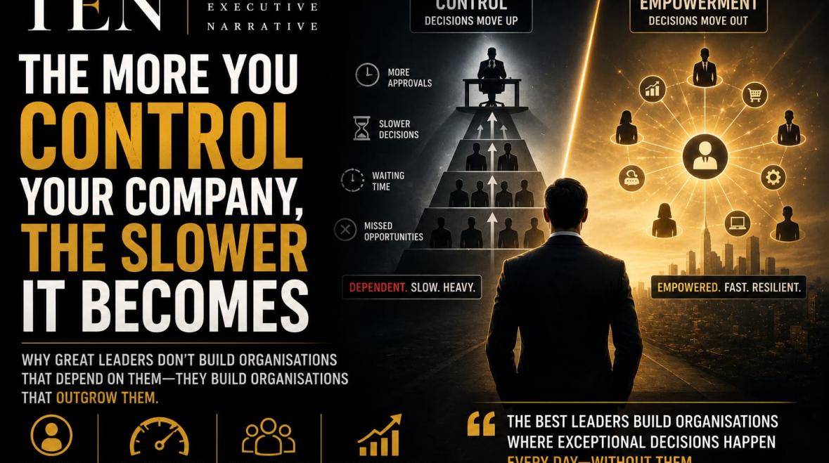 The More You Control Your Company, the Slower It Becomes