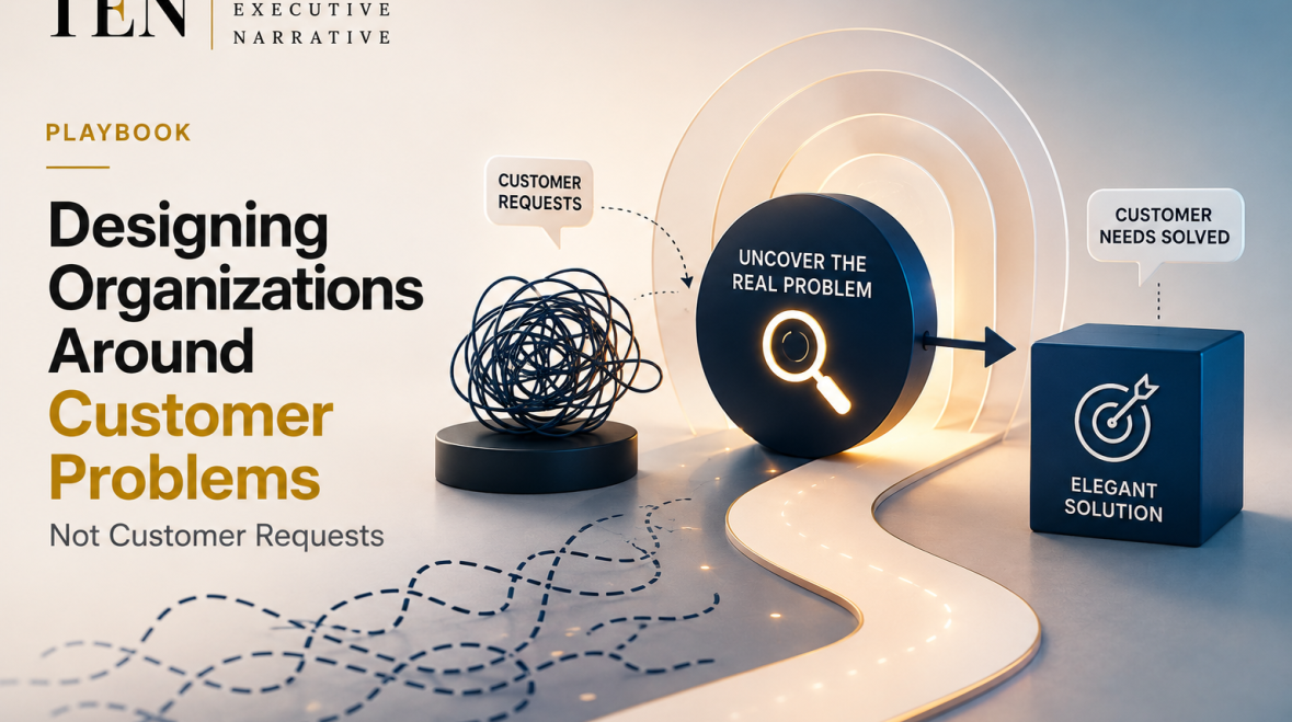 Designing Organizations Around Customer Problems Instead of Customer Requests