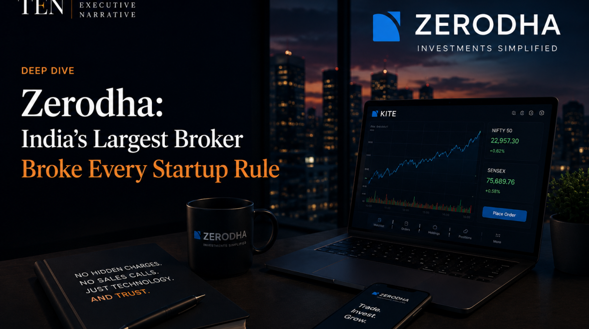 Zerodha: India's Largest Broker Broke Every Startup Rule