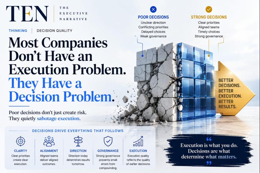 Most Companies Don't Have an Execution Problem. They Have a Decision Problem.
