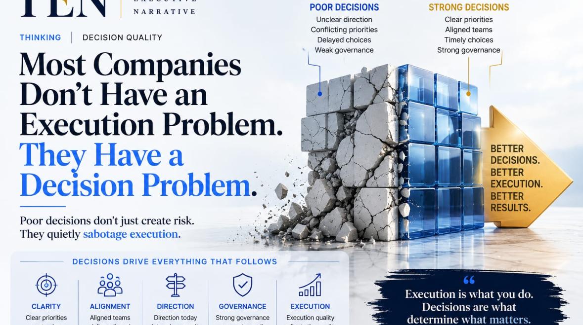 Most Companies Don't Have an Execution Problem. They Have a Decision Problem.