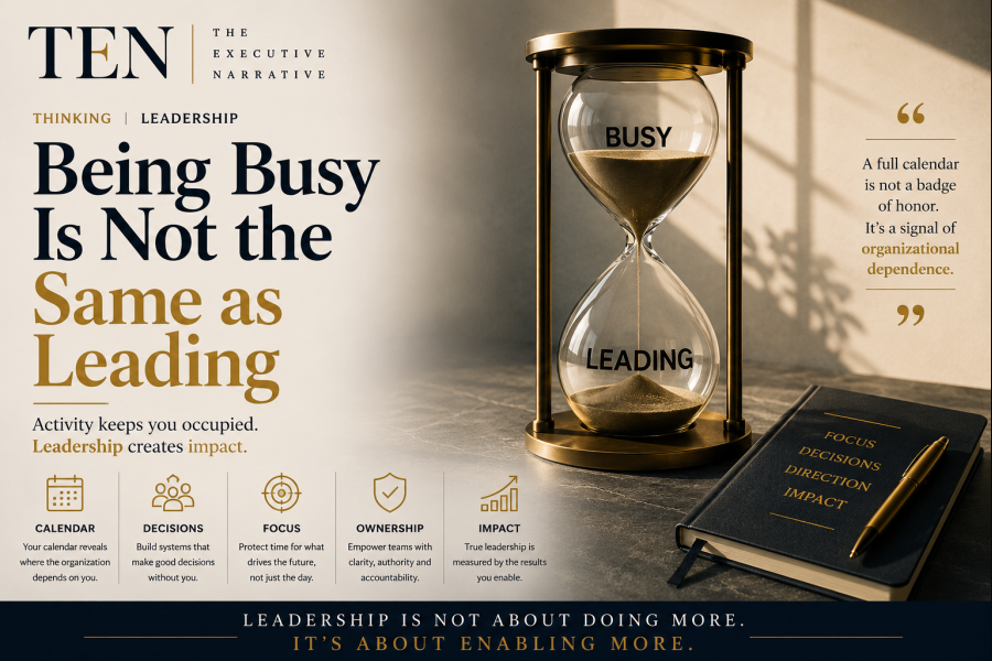 Being Busy Is Not the Same as Leading 