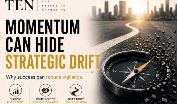 Momentum Can Hide Strategic Drift