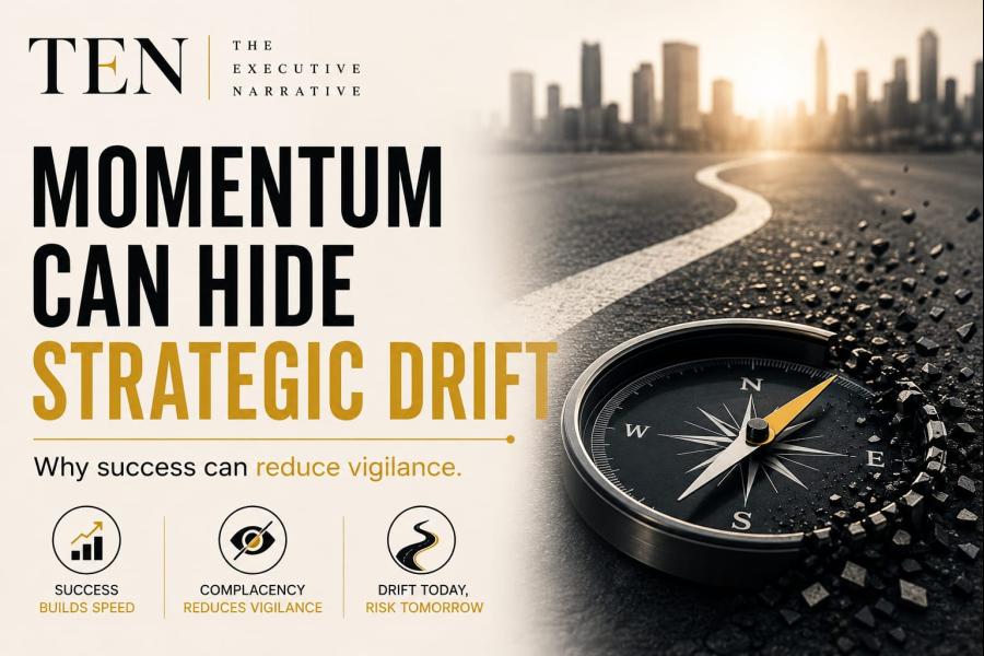 Momentum Can Hide Strategic Drift