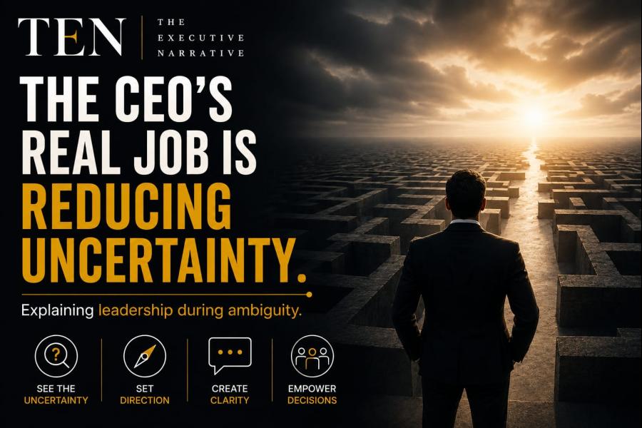 The CEO’s Real Job Is Reducing Uncertainty