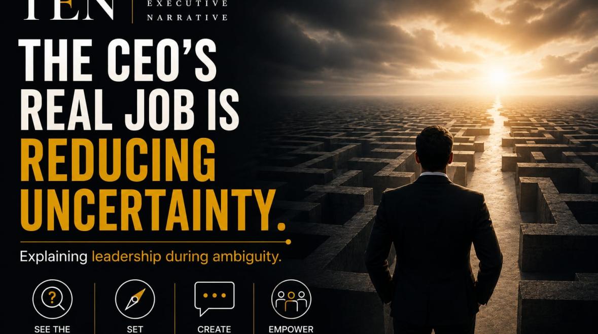 The CEO’s Real Job Is Reducing Uncertainty