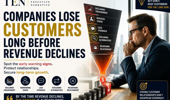 Companies Lose Customers Long Before Revenue Declines
