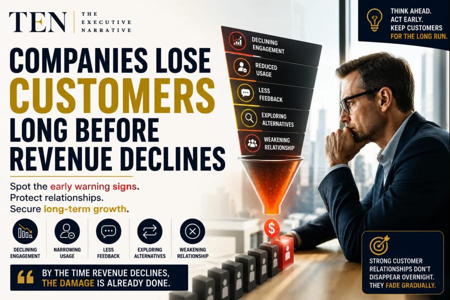Companies Lose Customers Long Before Revenue Declines