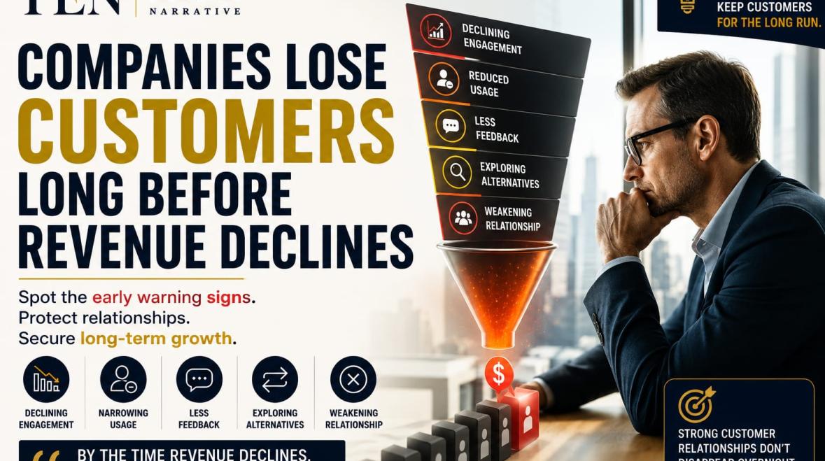 Companies Lose Customers Long Before Revenue Declines